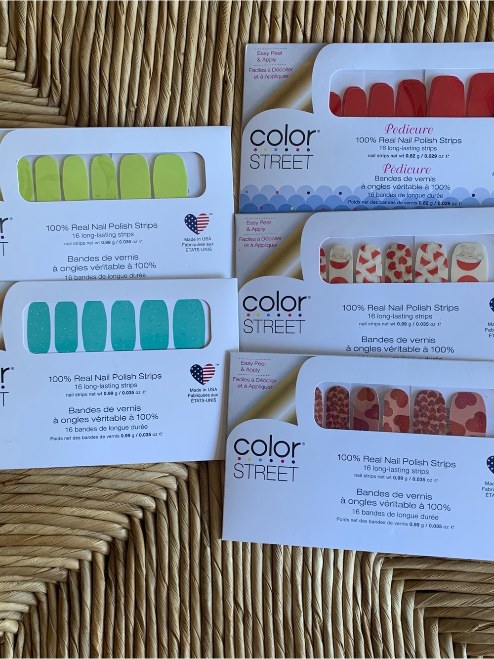 Bundle of Color Street nail polish strips